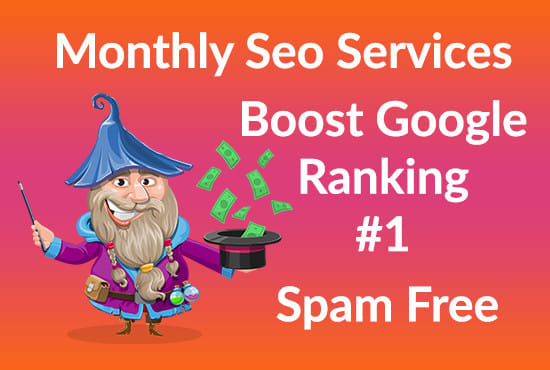 I will do white hat monthly seo backlinks services