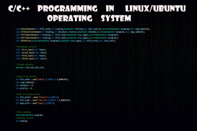 I will do your programming task in linux os using c and cpp