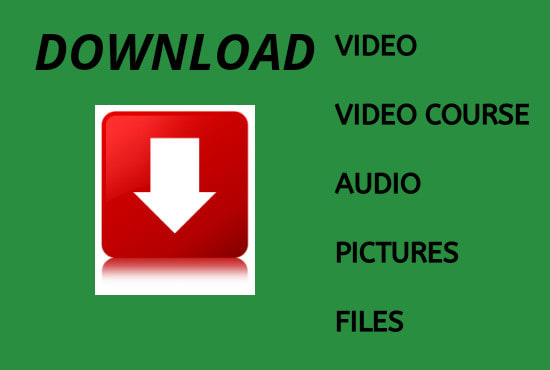 I will download online courses mp3 and videos