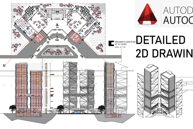 I will draw 2d floor plans in autocad from pdf or sketch