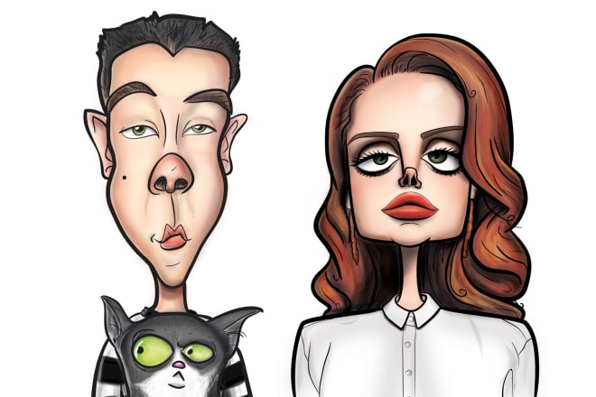 I will draw amazing cartoon style caricature of you or your pet