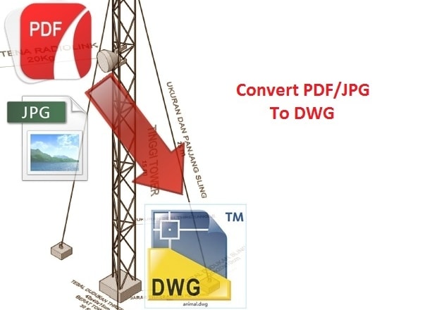 I will draw and convert 2d 3d autocad dwg, dxf, dwf, from pdf, jpg or scan files
