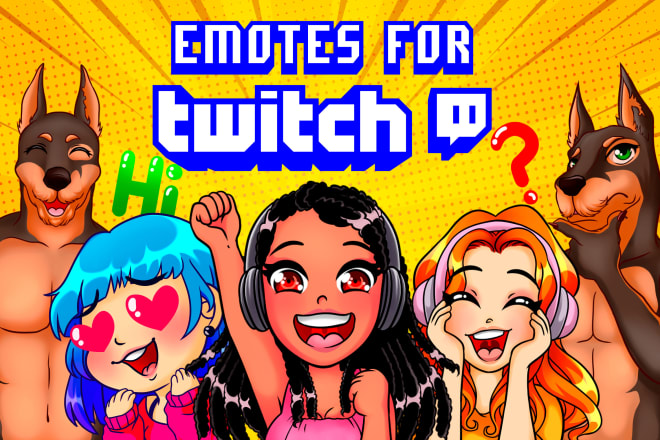 I will draw beautiful and high quality emotes for your twitch