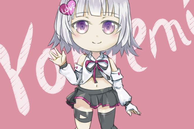 I will draw cute chibi fullbody with the lowest price and the best quality