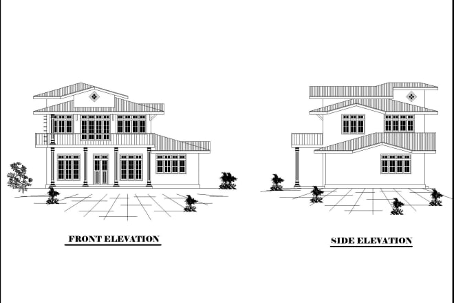 I will draw redraw floor plans elevations and sketching using autocad