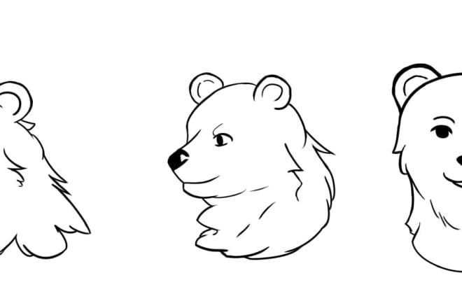 I will draw the faces of your furry character in different angle