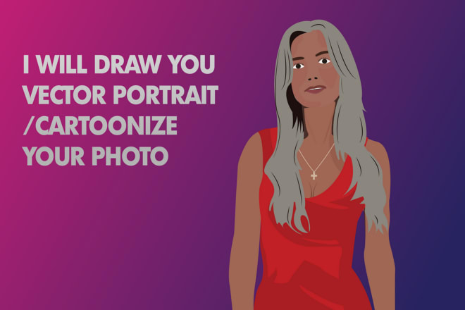 I will draw you an amazing vector portrait from photo