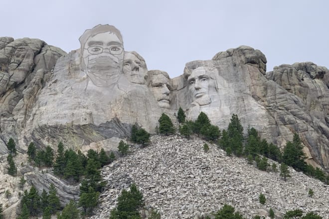 I will draw your face onto mt rushmore