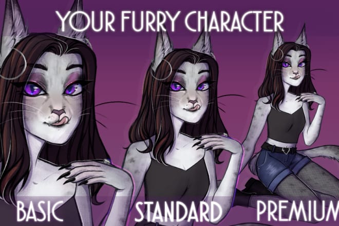I will draw your furry character or create your fursona