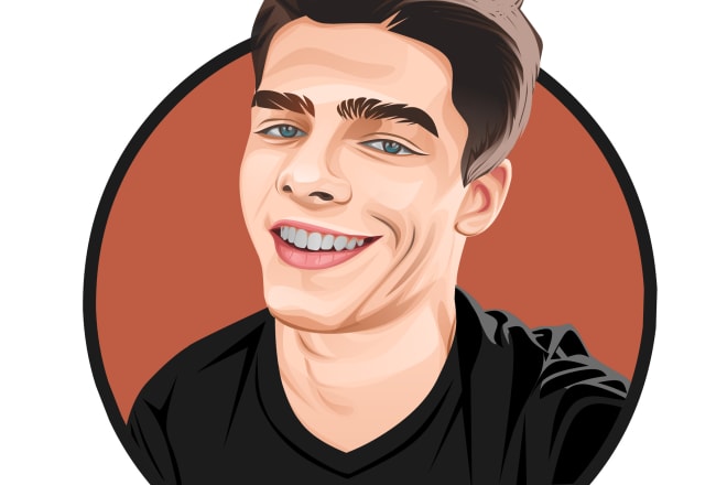 I will draw your photo into amaxing vector cartoon