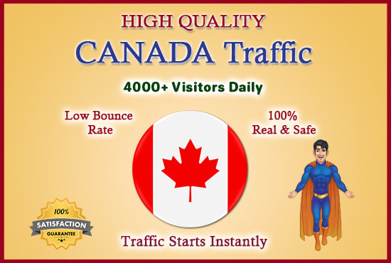 I will drive keyword targeted google safe organic canada traffic