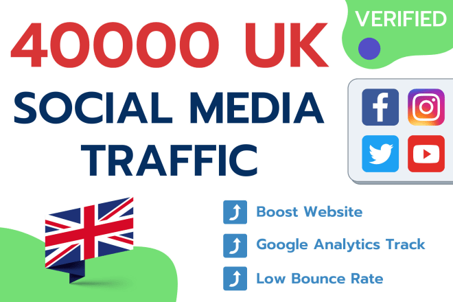 I will drive UK targeted traffic from facebook instagram youtube