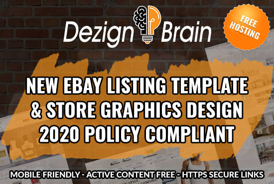 I will ebay store design, ebay shop, ebay listing template