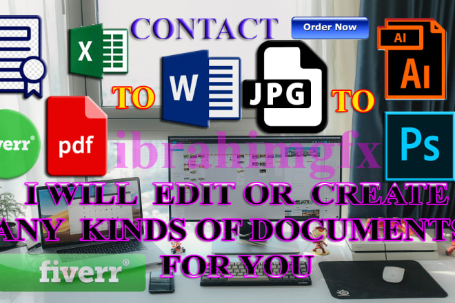I will edit PDF or any document scanned,license,certificate in 4hrs