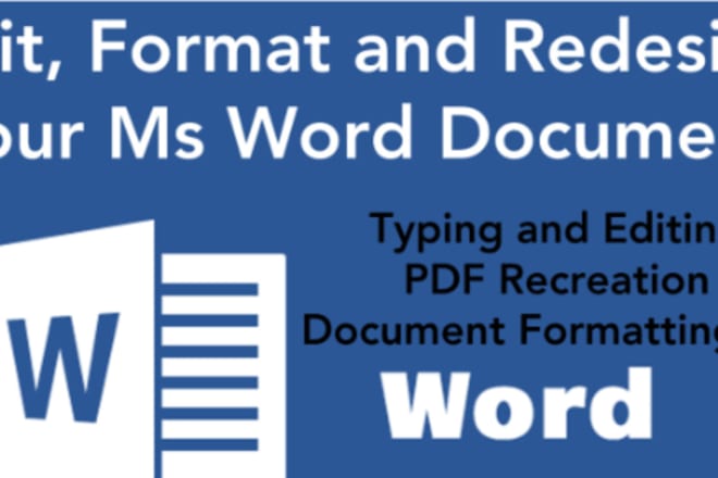 I will edit PDF or any type of urgent word document within 36 hours