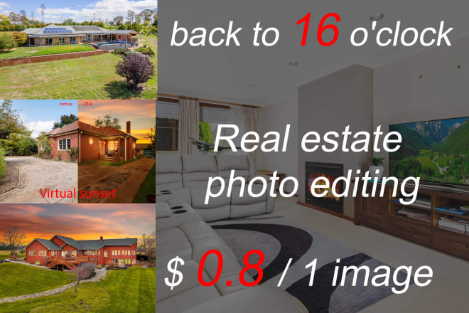 I will edit real estate photos for under a dollar