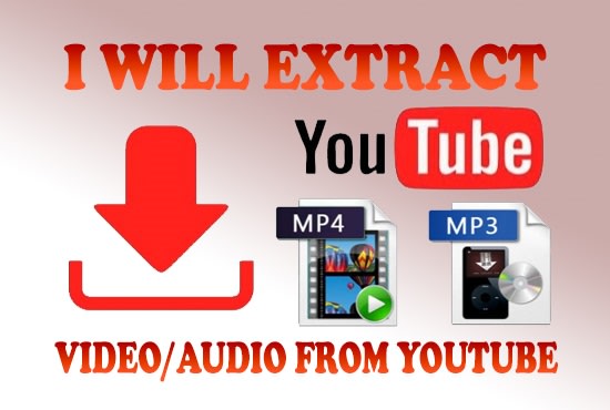 I will extract video or audio from youtube, facebook or instagram