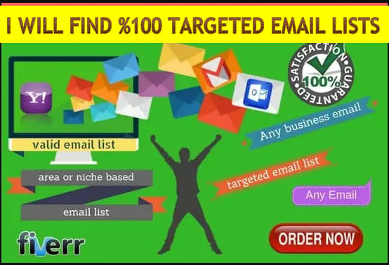 I will find targeted email list for your business, b2c, b2b