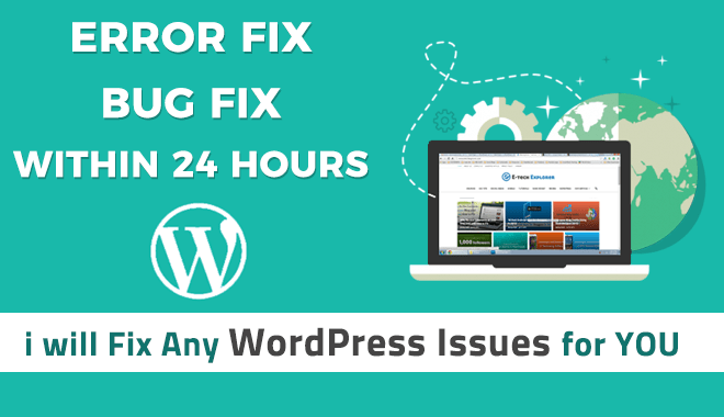 I will fix all issues with your wordpress site