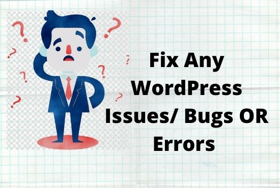 I will fix any wordpress issues, bugs or errors