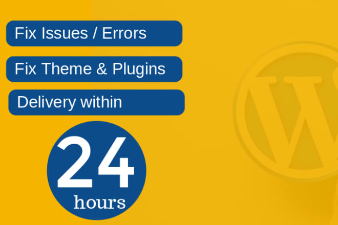 I will fix wordpress issues, errors or problems