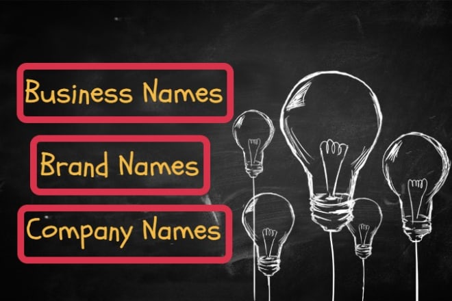 I will generate unique business names, brand names and company names