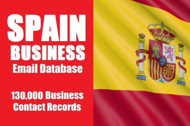 I will get 130k spain or germany or italy business email contact leads data 2020