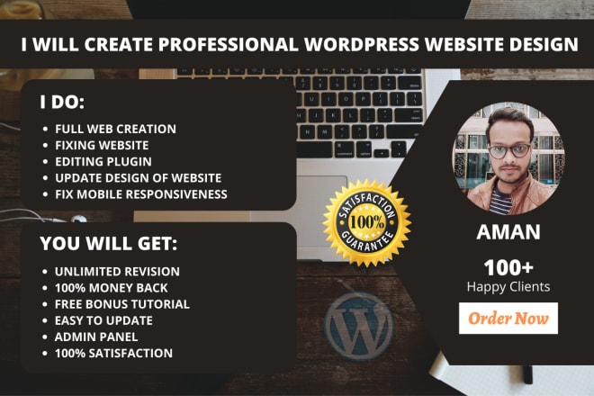 I will get you a fully responsive wordpress website under make in india