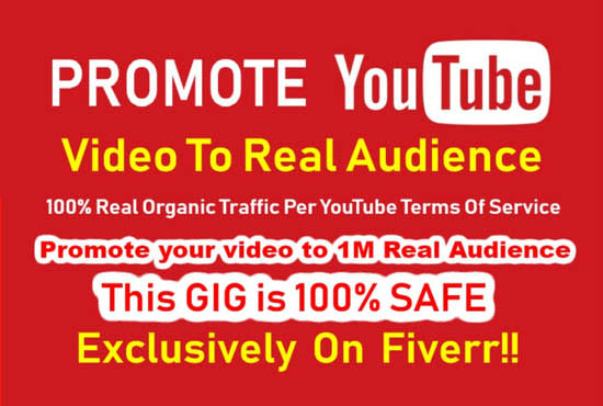 I will give promote,video,intro,audience,viral,youtube, real comment service