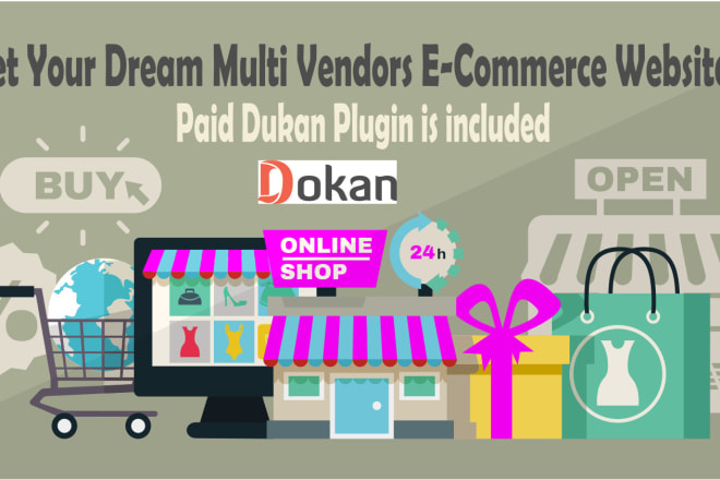 I will give you complete multi vender e commerce website