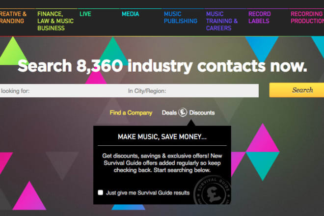 I will give you the best music industry contacts