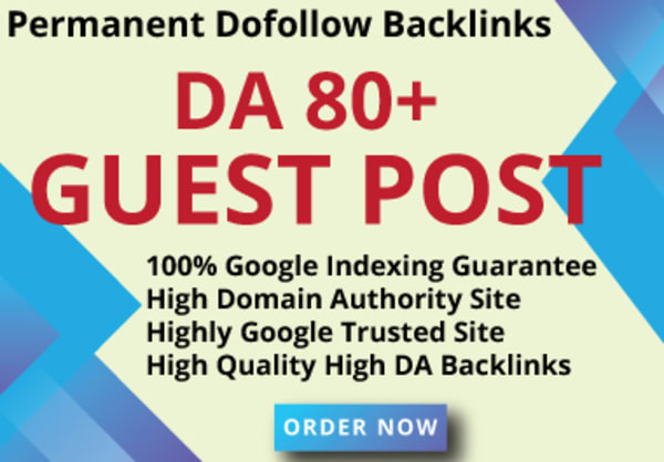 I will guest post on da 80 google news site do follow backlink