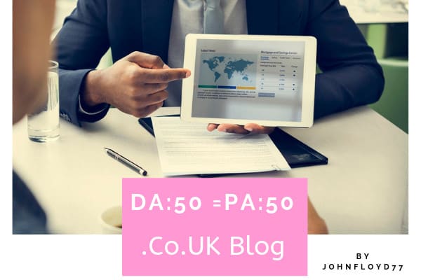 I will guest post on da50 pa50 HQ uk blog