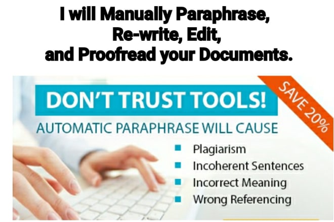 I will help in paraphrasing and rewriting documents and articles