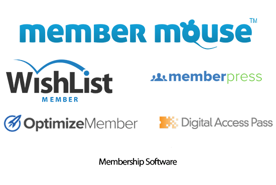 I will help with wishlist member, member mouse, digital access pass