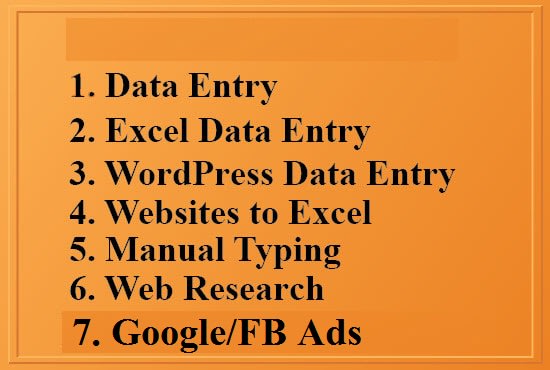 I will help you any data entry related work in india