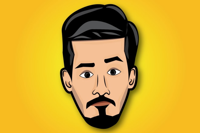 I will illustrate your picture into cartoon face and vector illustration
