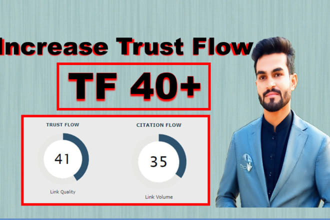 I will increase majestic trust flow 40 plus with SEO backlinks