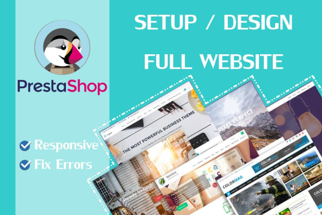 I will install, configure and design prestashop