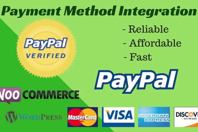 I will integrate paypal in your woocommerce store