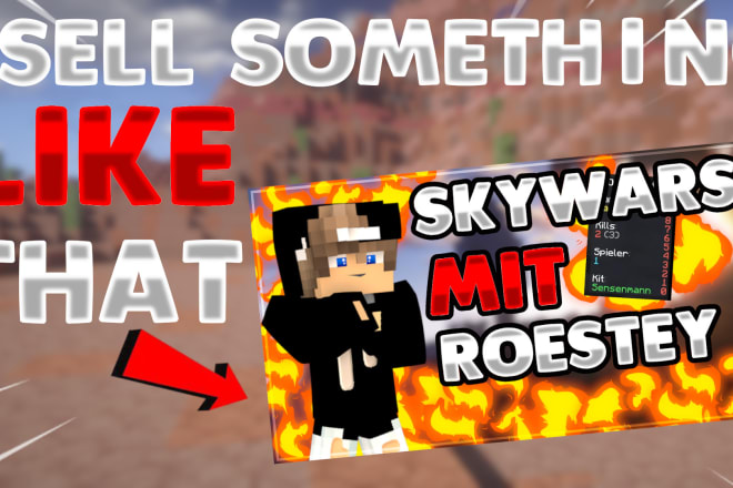 I will make a minecraft thumbnail for youtube