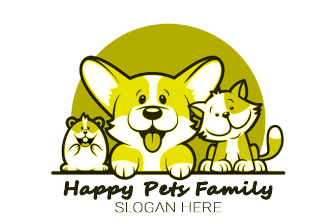 I will make a modern animals and pets logo design for your business