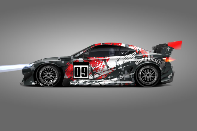 I will make a perfect wrap rally design and livery racing car