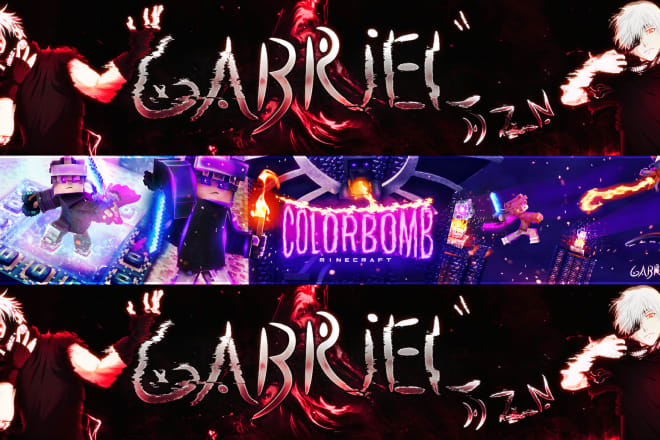 I will make a professional minecraft banner and photo