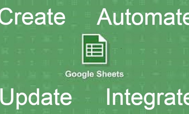 I will make and integrate google sheets, forms and docs