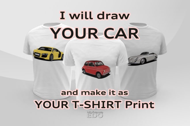 I will make car vector tshirt design for your community