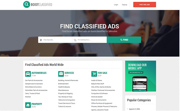 I will make classified website for you
