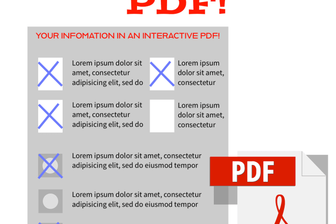 I will make interactive pdfs for you