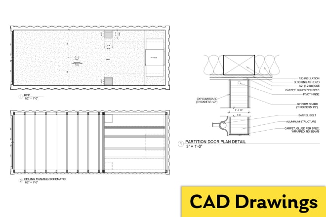 I will make professional 2d and 3d cad drawings for your project