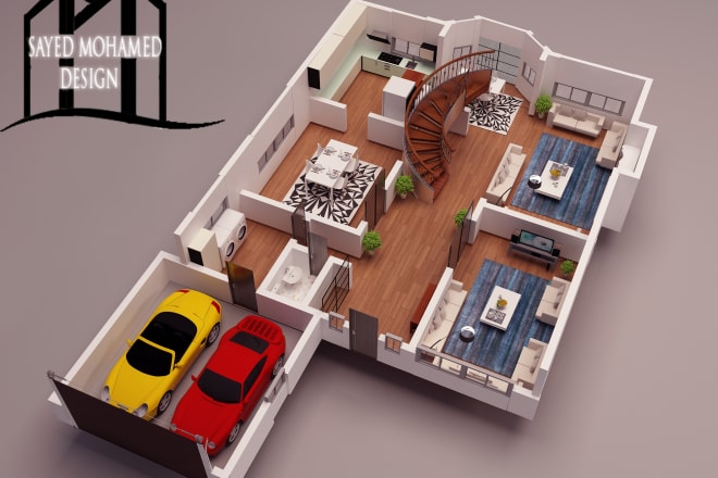 I will make professional 3d plan by 3d max